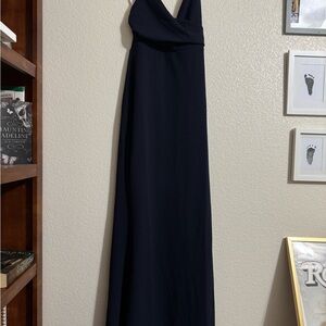 Lulu's navy V-Neck Sleeveless Maxi Gown